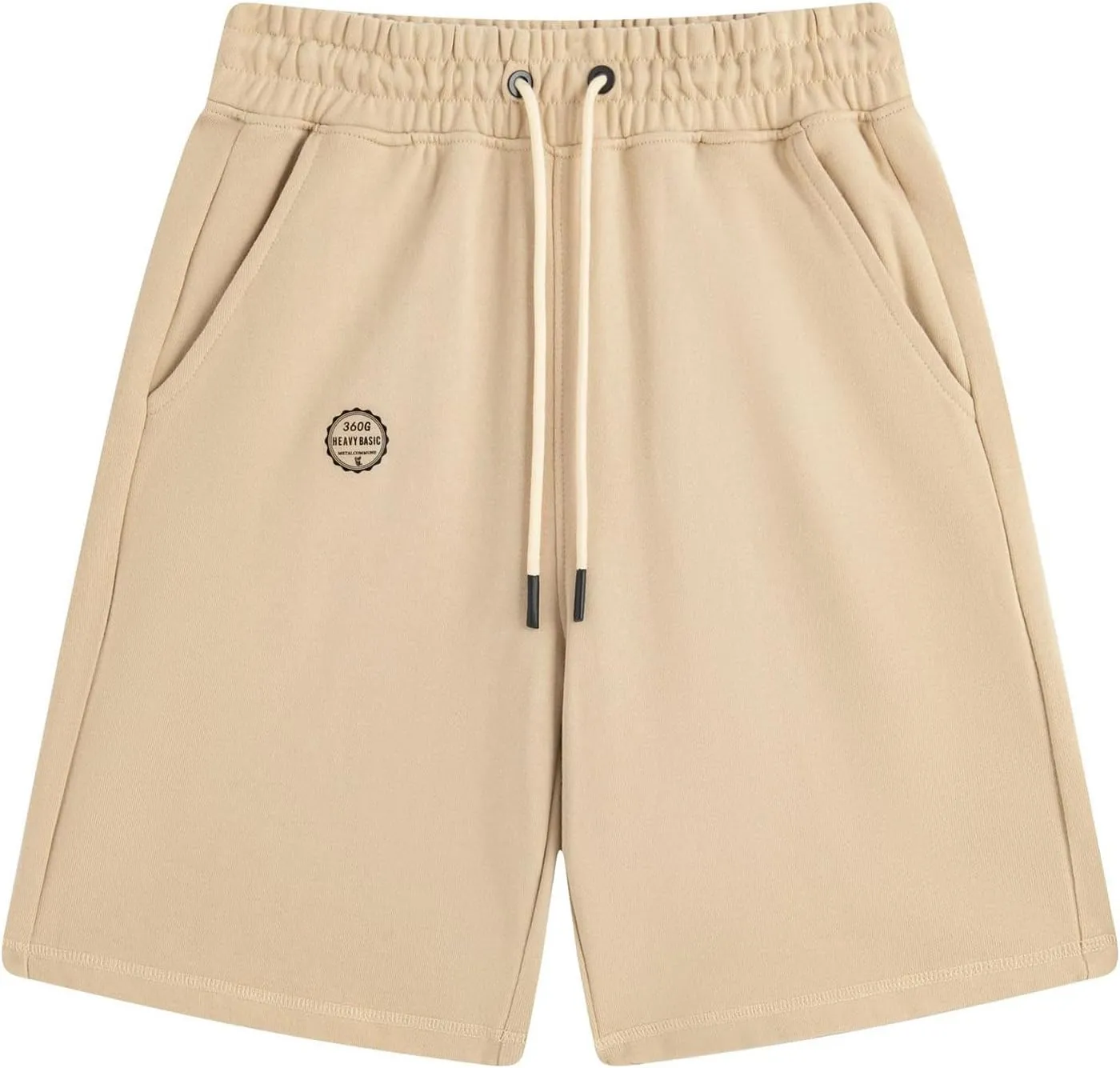 Mens Sweat Shorts with Pockets Drawstring Athletic Gym Shorts Cotton Workout Running Shorts