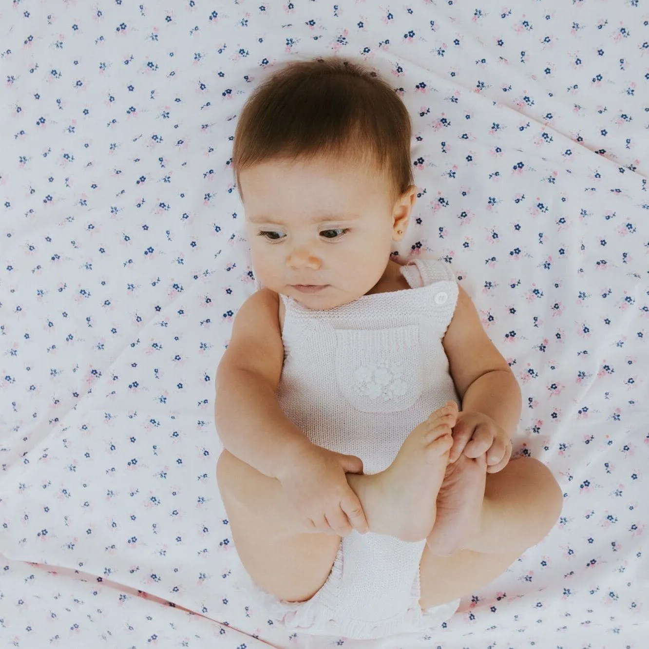 Mia Floral Baby Blanket