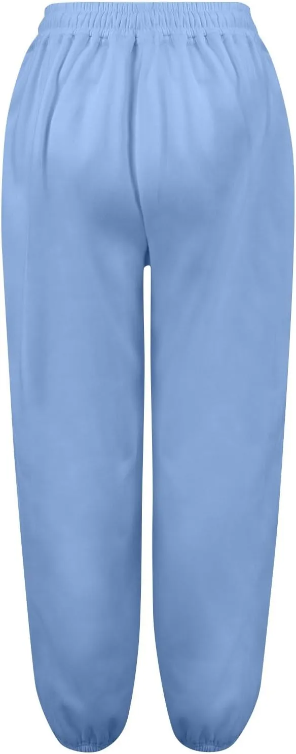midelxp Womens Fleece High Waisted Sweatpants Baggy Comfy Stretch Workout Joggers Pants Casual Flowy Yoga Pants with Pockets