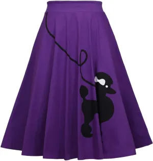 Midi Skirts for Women Summer Trendy High Elastic Waist Loose Pleated A-Line Knee Length Funny Graphic Print Skirts