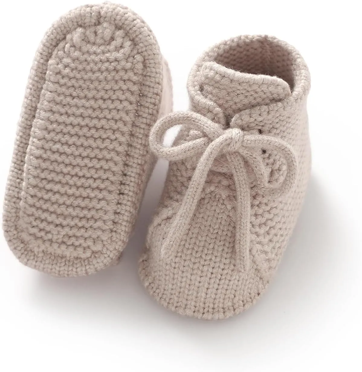mimixiong Baby Booties Newborn Infant Sock Shoes Hand Knitted Boy and Girl Cozy Shoes