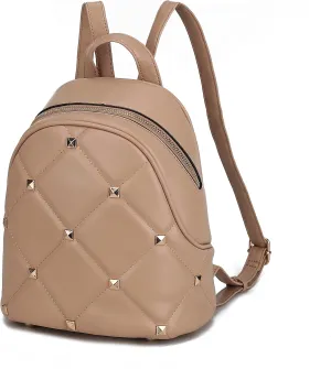 MKF Collection Backpack for women, Vegan Leather Top-Handle satchel Lady Travel Bookbag