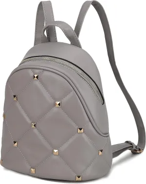 MKF Collection Backpack for women, Vegan Leather Top-Handle satchel Lady Travel Bookbag