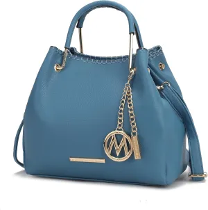 MKF Collection Tote Bag for Women, Vegan Leather Top-Handle Shoulder Bag Handbag Purse by Mia K