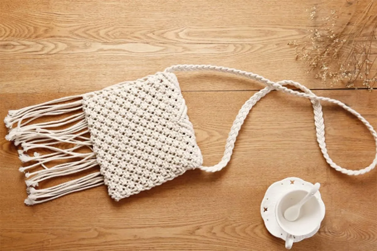 Mobile Phone Straw Bag Women Cross Body Bags Summer Girl Beach Messenger Bag