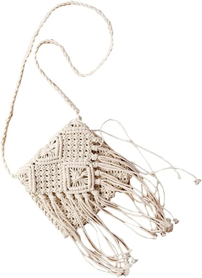 Mobile Phone Straw Bag Women Cross Body Bags Summer Girl Beach Messenger Bag