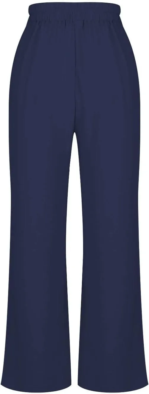 NaRHbrg Wide Leg Pants for Women High Waist Casual Long Palazzo Pants Work Business Casual Dress Pants Work Office Trousers