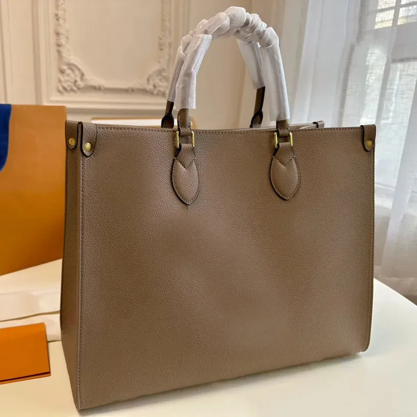 New Embossed Tote Bag for Women Large Capacity Leather Handbag Shopping Bags Neverfull Shopping and Crossbody Women's Shoulder Bag Traveling and On-the-Go Style