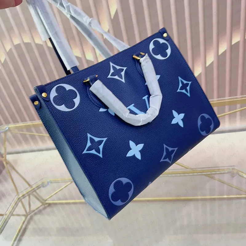 New Shoopping Bags High Quality the Tote Bags Designer Genuine Leather Shoulder Bags Embossed Fashion Crossbody Bags Women Tote Handbags Large Capacity Ladies 2023