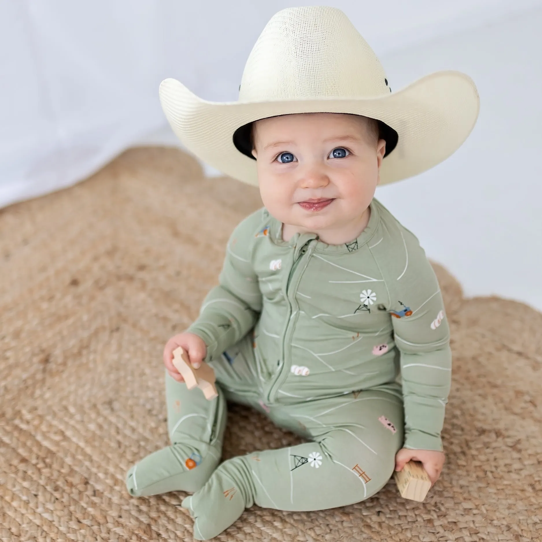 On The Farm Zip Romper
