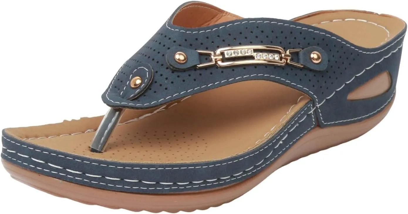Orthopedic Sandals for Women Summer Dressy Arch Support Sandals Breathable Mesh Hollow Non-Slip Flip-Flops 2025 Casual Beach Slides