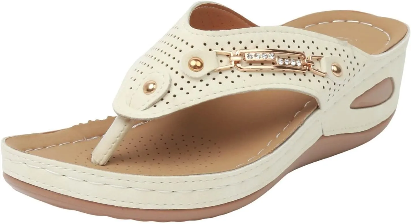Orthopedic Sandals for Women Summer Dressy Arch Support Sandals Breathable Mesh Hollow Non-Slip Flip-Flops 2025 Casual Beach Slides
