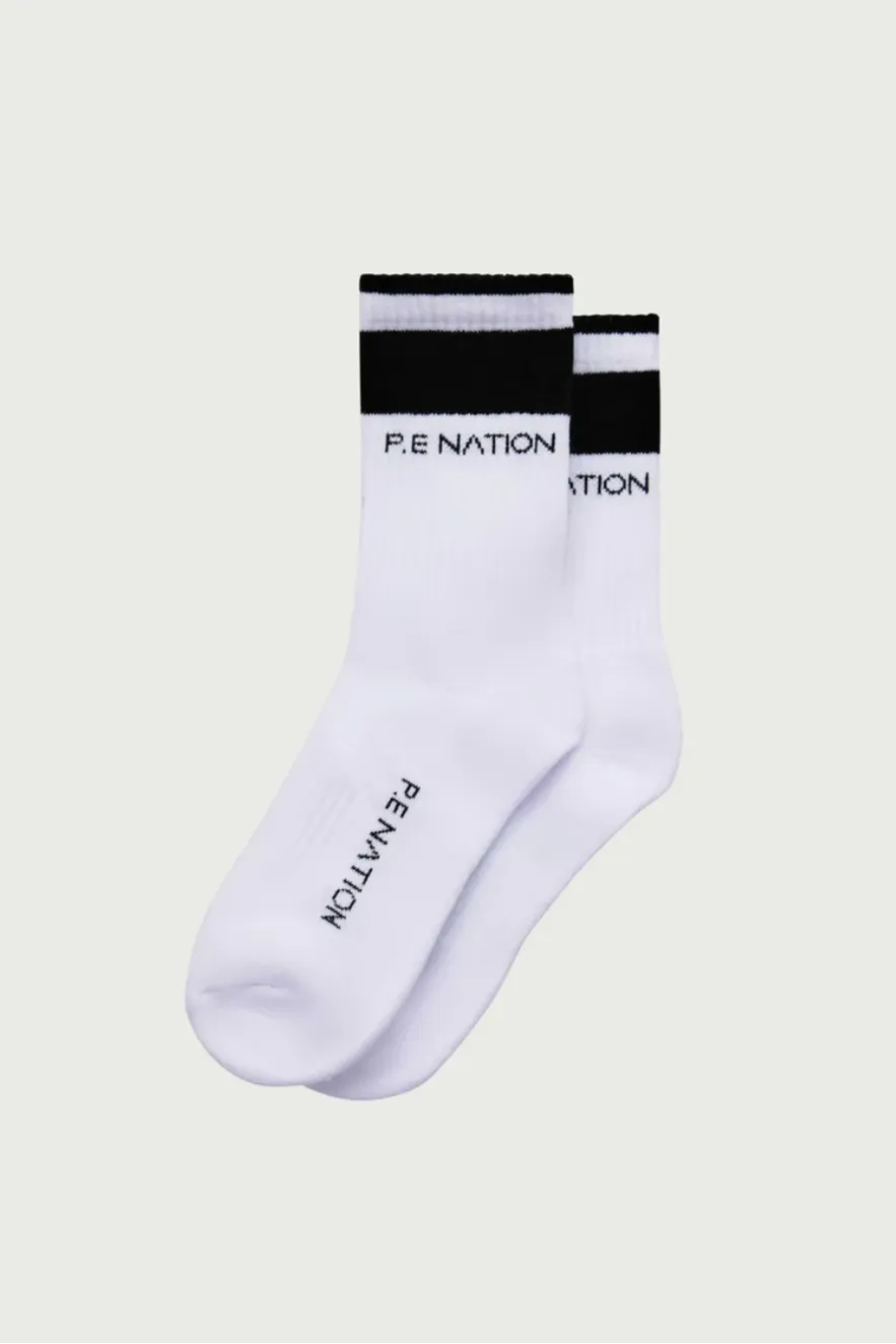 P.E NATION HOMAGE SOCK - OPTIC WHITE