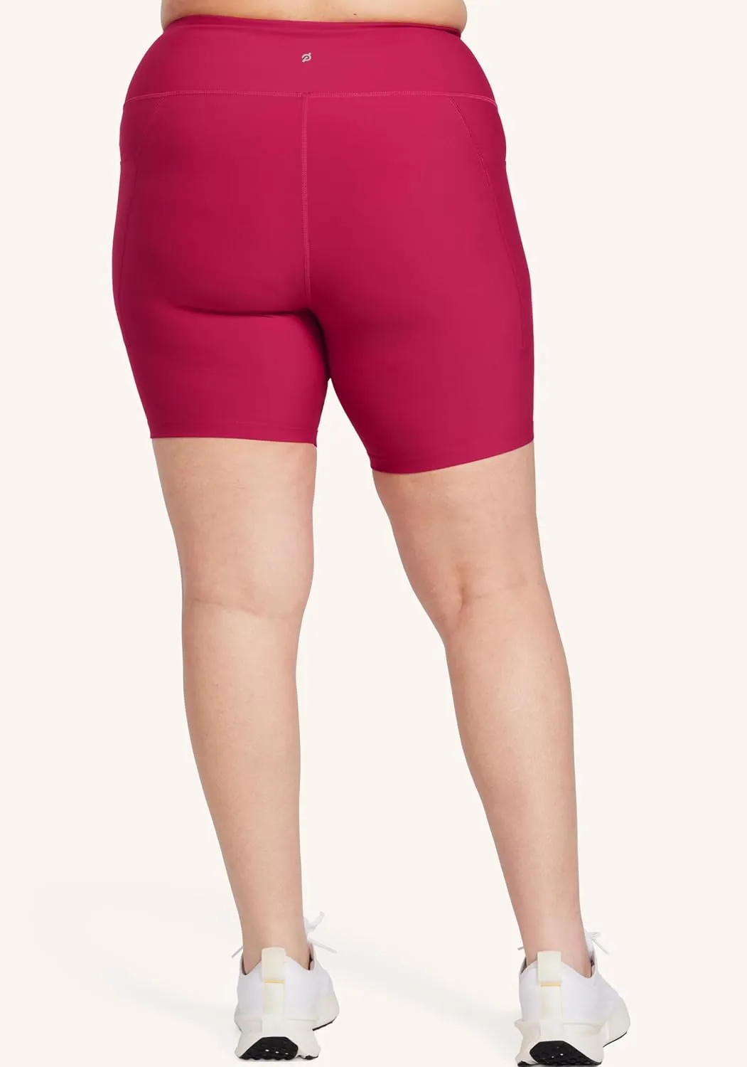 Peloton Women's Cadent 7" High-Rise Pocket Biker Shorts, Workout Shorts, Gym Shorts