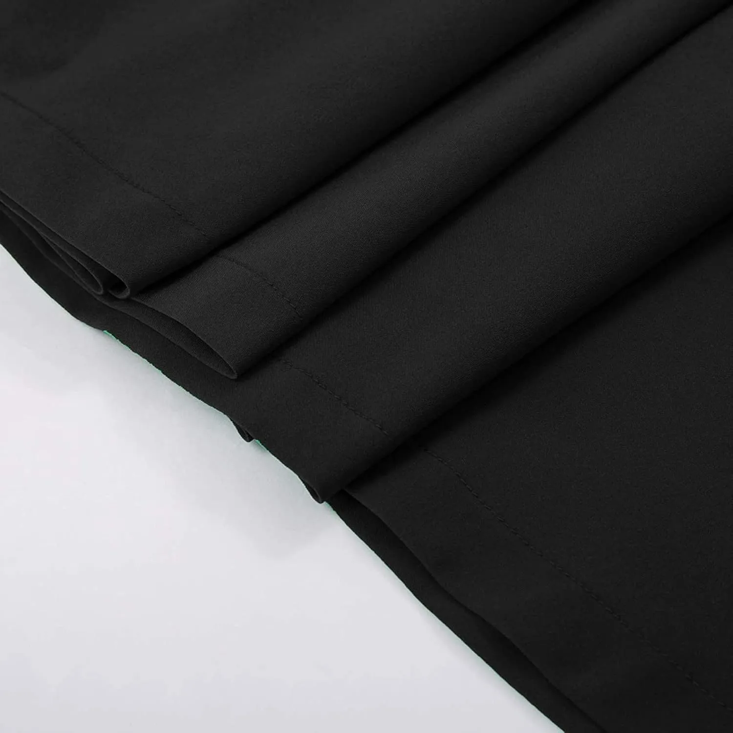 Pleated Midi Skirts for Women High Waisted A-Line Pleated Skirts Elastic Knee Length Casual Flowy Swing Flared Skirt