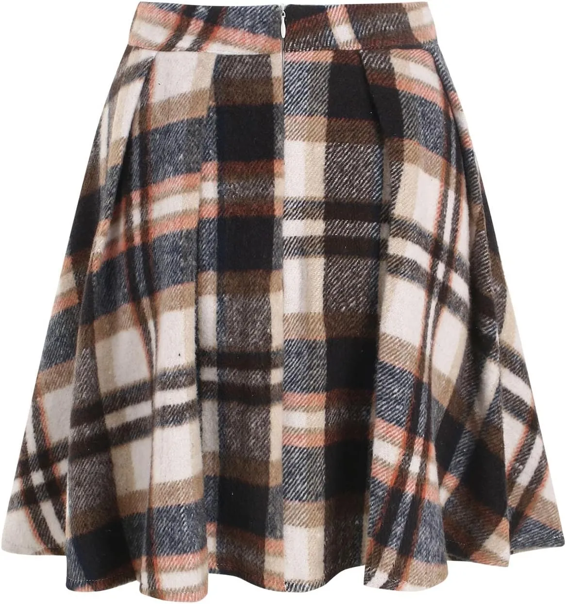 Pleated Siggy Skirts for Womens Cute Ruffle Mini Skirt Trendy High Waisted Tiered A ine Boho Checkered Stripes Flowy