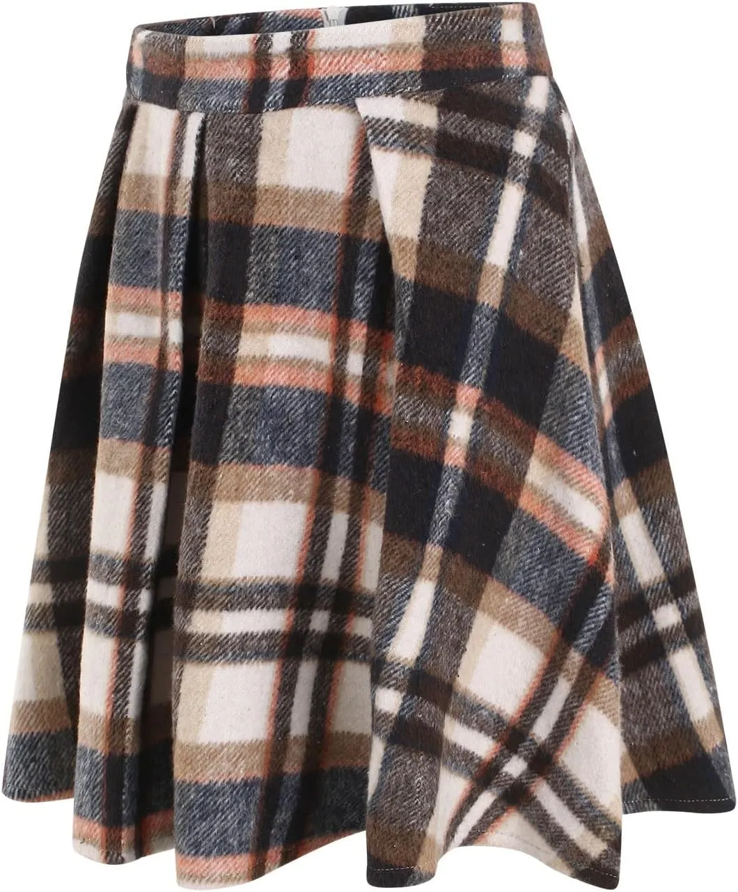 Pleated Siggy Skirts for Womens Cute Ruffle Mini Skirt Trendy High Waisted Tiered A ine Boho Checkered Stripes Flowy