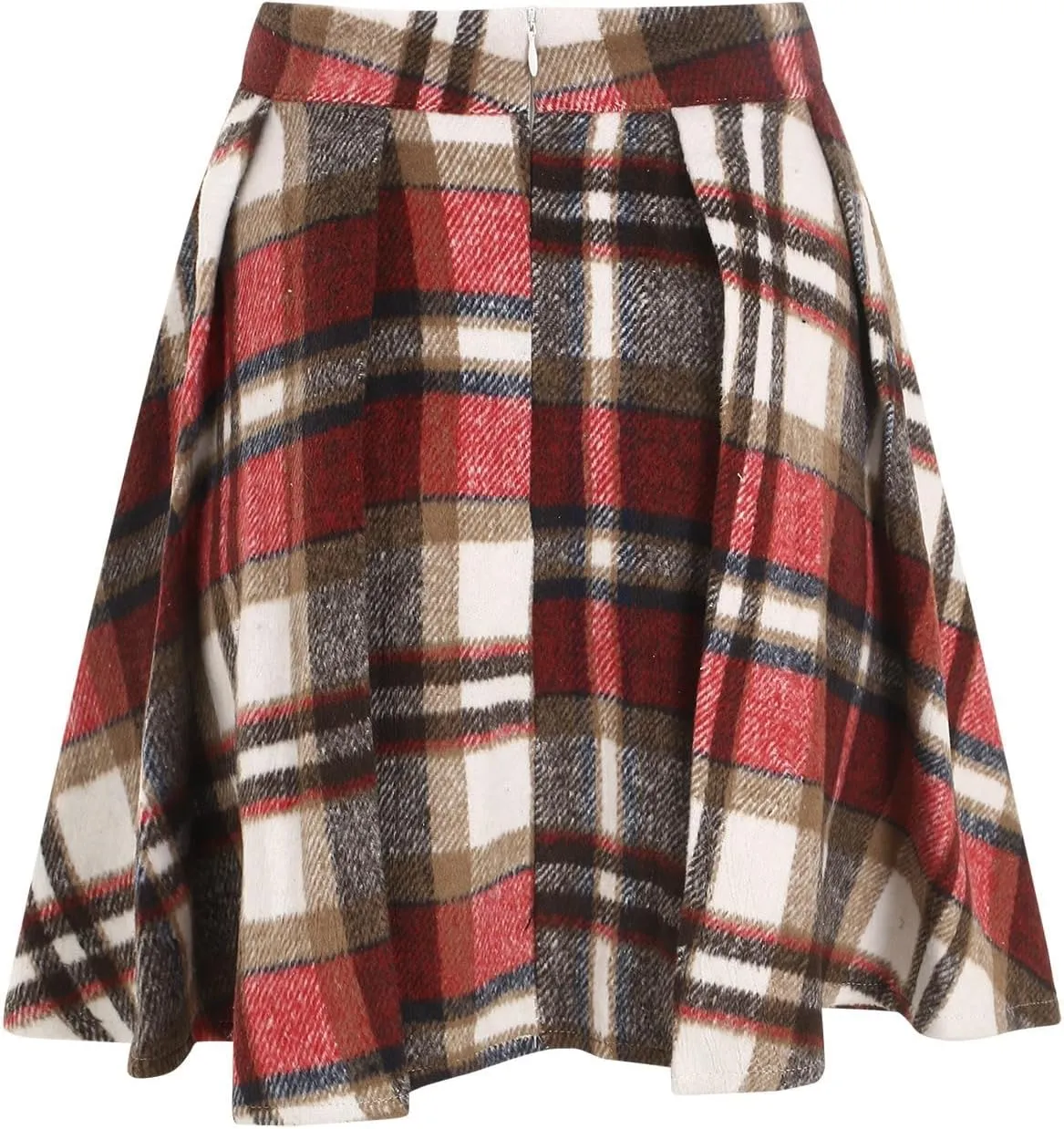 Pleated Siggy Skirts for Womens Cute Ruffle Mini Skirt Trendy High Waisted Tiered A ine Boho Checkered Stripes Flowy