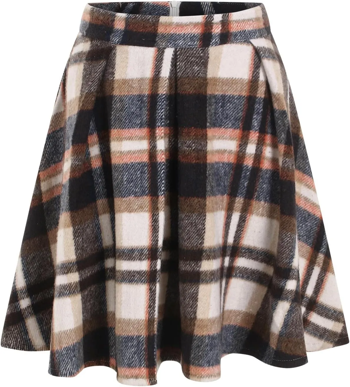 Pleated Siggy Skirts for Womens Cute Ruffle Mini Skirt Trendy High Waisted Tiered A ine Boho Checkered Stripes Flowy