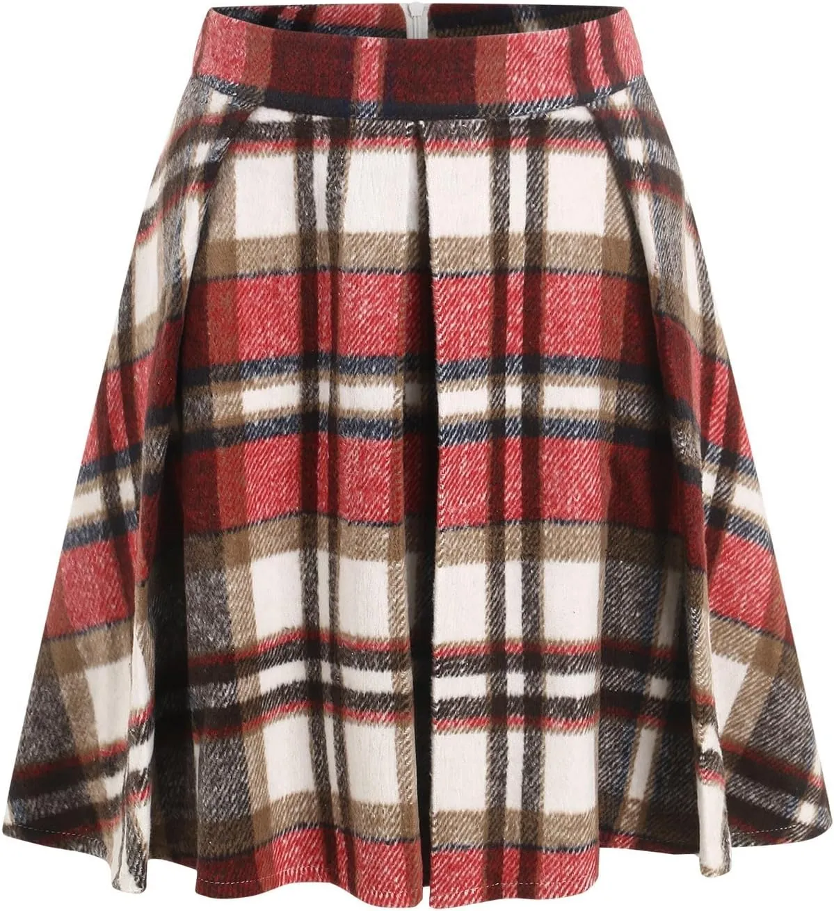 Pleated Siggy Skirts for Womens Cute Ruffle Mini Skirt Trendy High Waisted Tiered A ine Boho Checkered Stripes Flowy