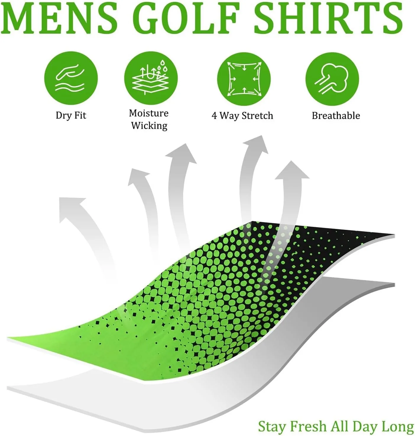 Polo Shirts for Men Fashion Polka Dot Print Short Sleeve Shirt Button Down Shirt Business Casual Golf Shirt for Men