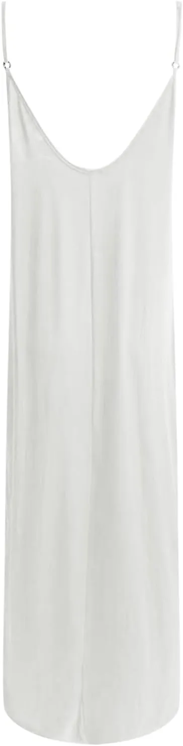PTOLOCIF Womens Solid Round Neck Long Sleeved Patchwork Long Skirt is Fashionable and Plus Size Dress Blouses for Women