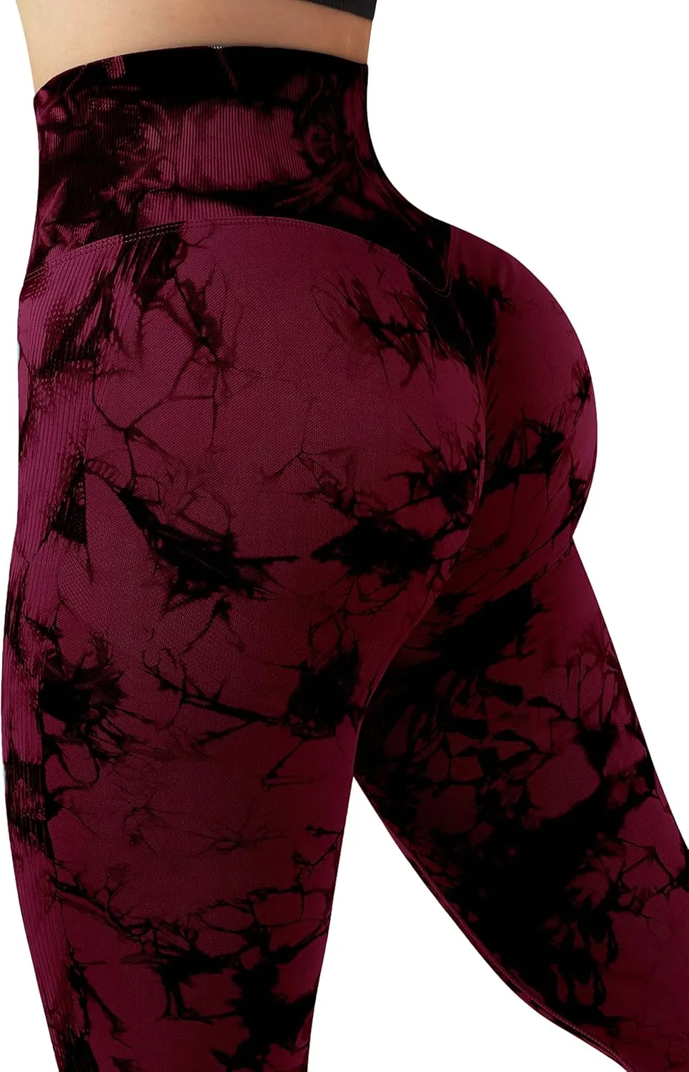 RXRXCOCO Womens High Waist Tummy Control Leggings Ruched Butt Lift Yoga Pants Workout Tights