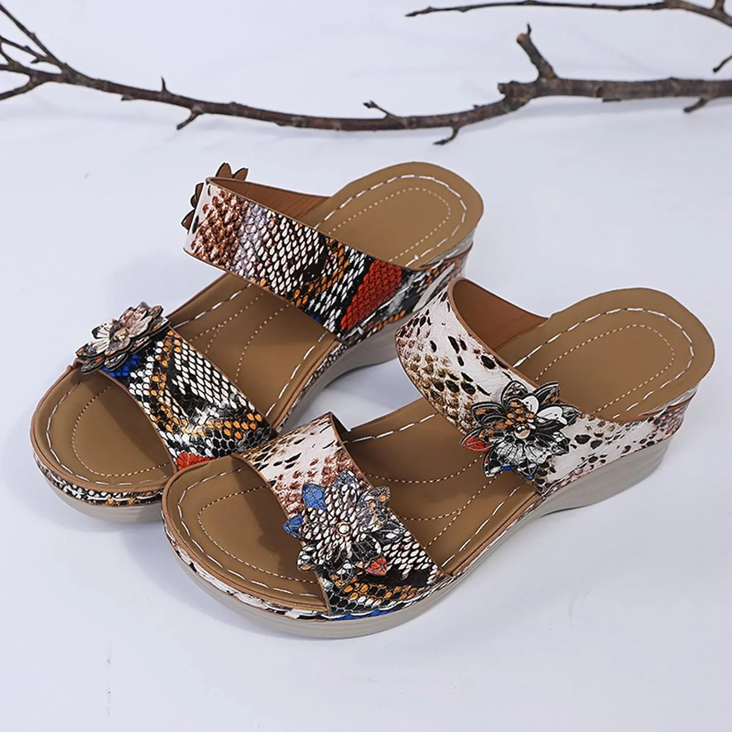 Sandals for Women Dressy Summer, Spring Sandals for Women Comfortable Slippers with Arch Support Sandal Flip Flops