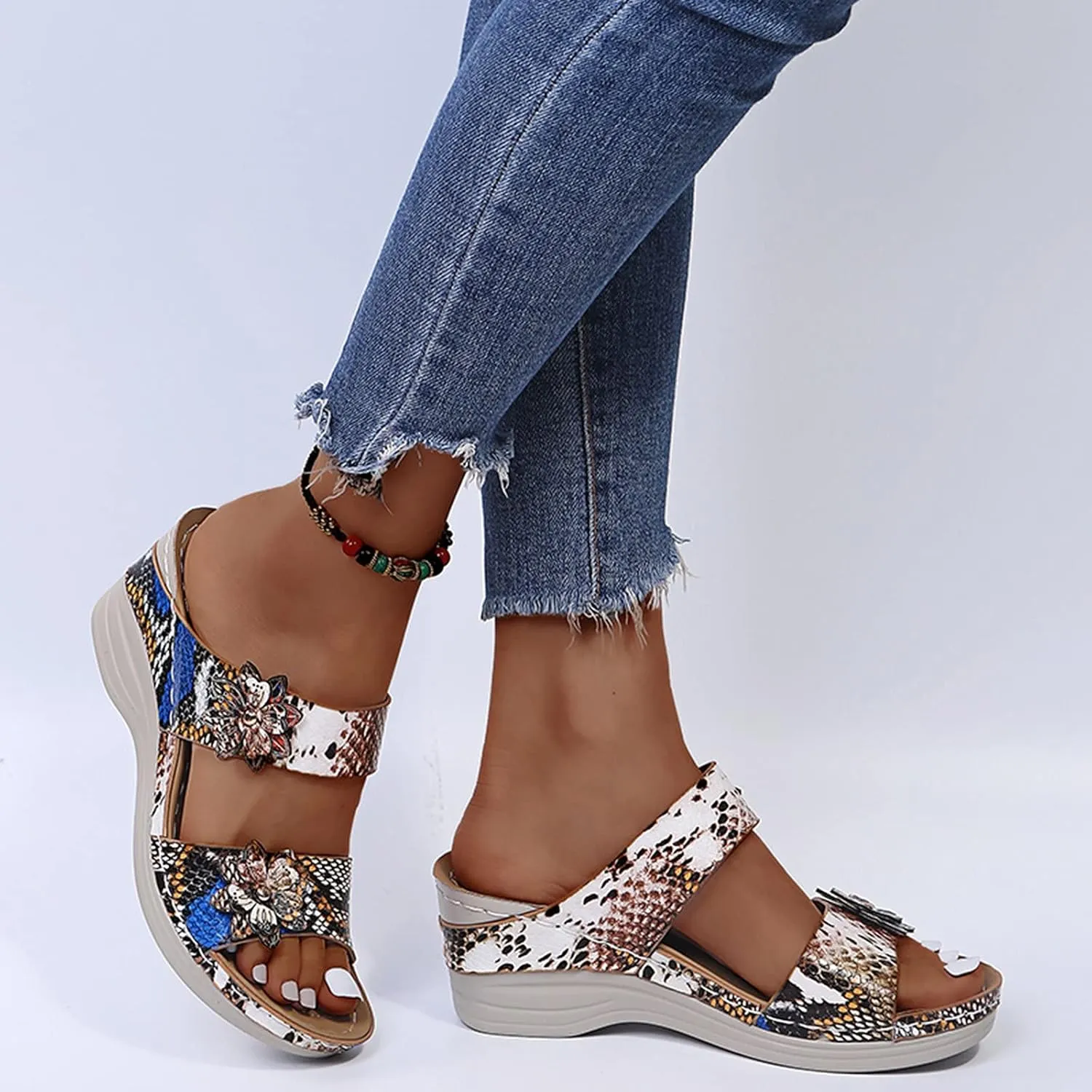 Sandals for Women Dressy Summer, Spring Sandals for Women Comfortable Slippers with Arch Support Sandal Flip Flops