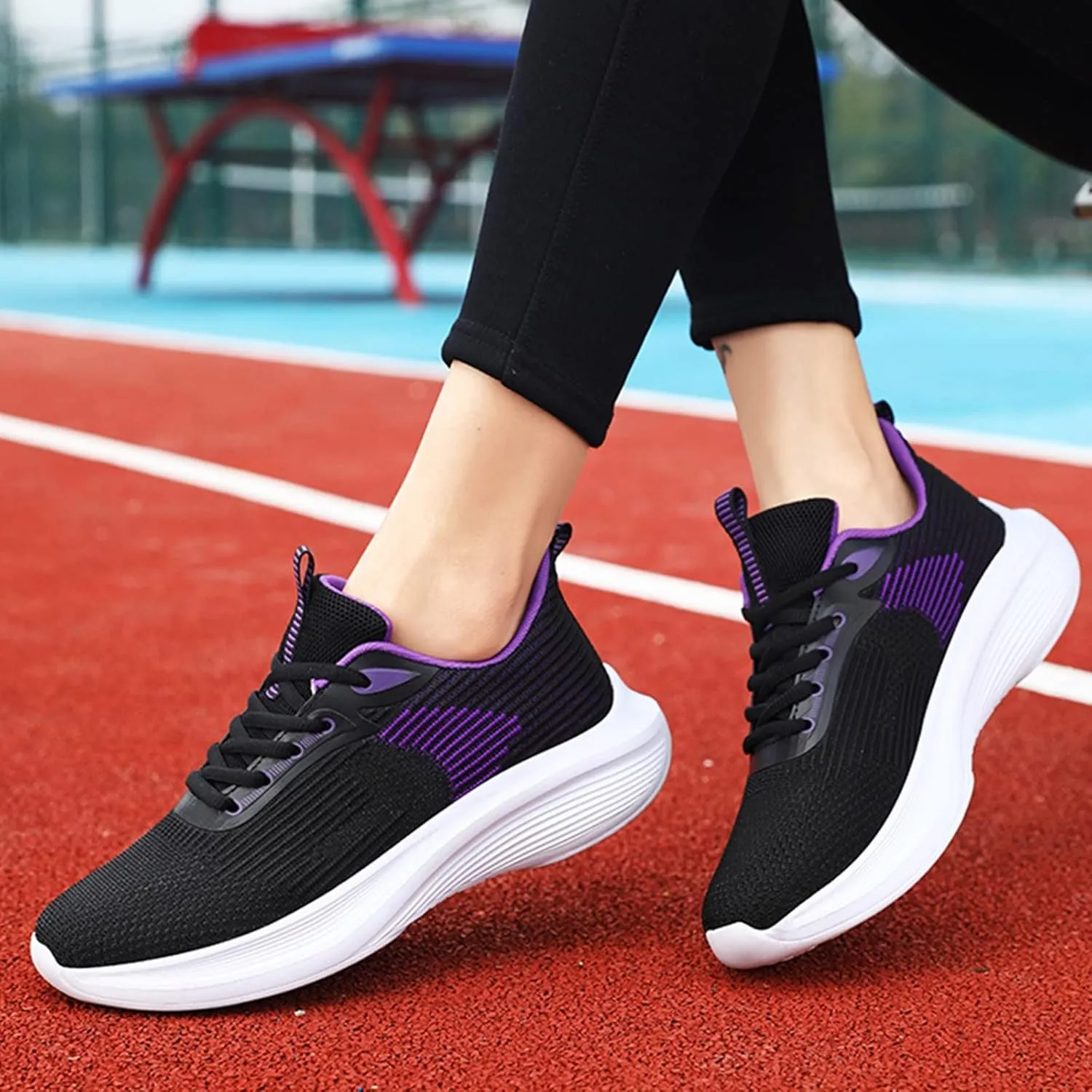 SBGMoSJ Sneakers for Women Wide Width Black Comfy Fall Shoes for Women 2023 Nursing Shoes Women Comfortable Wide Womens Fashion Sneakers Size 10.5 Slip On Walking Shoes Women Comfort
