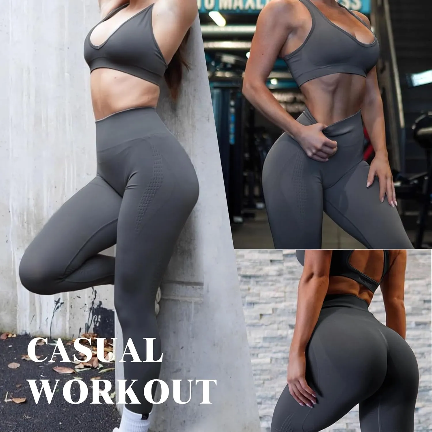 Scrunch Butt Leggings for Women Amplify Contour Legging Seamless Yoga Pants Workout Gym Booty Lifting Tights