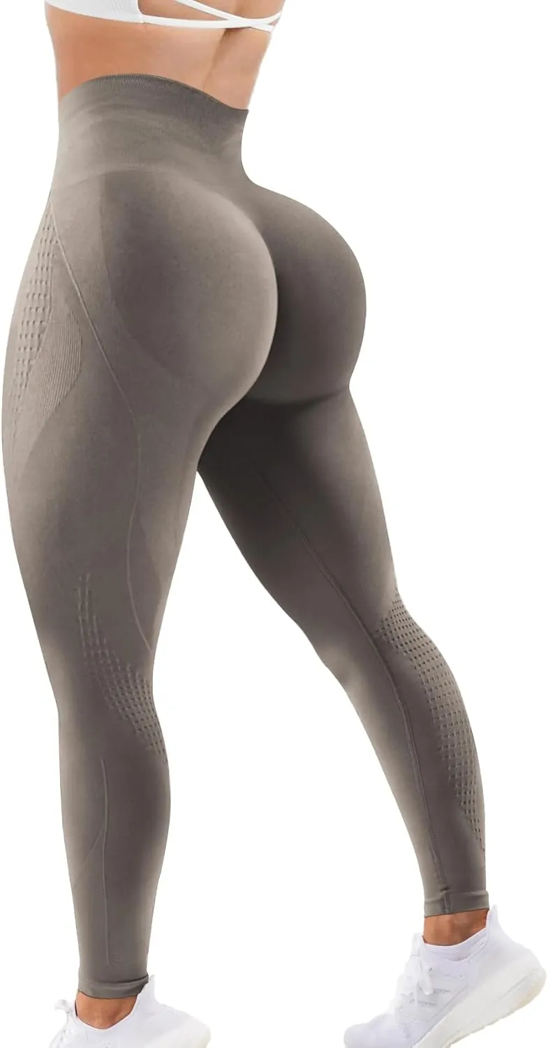 Scrunch Butt Leggings for Women Amplify Contour Legging Seamless Yoga Pants Workout Gym Booty Lifting Tights