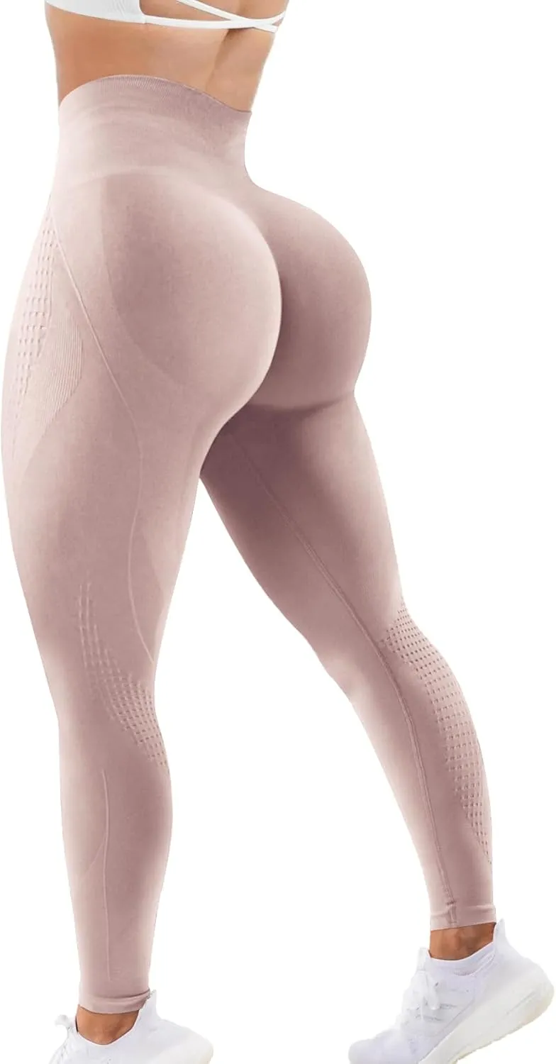 Scrunch Butt Leggings for Women Amplify Contour Legging Seamless Yoga Pants Workout Gym Booty Lifting Tights