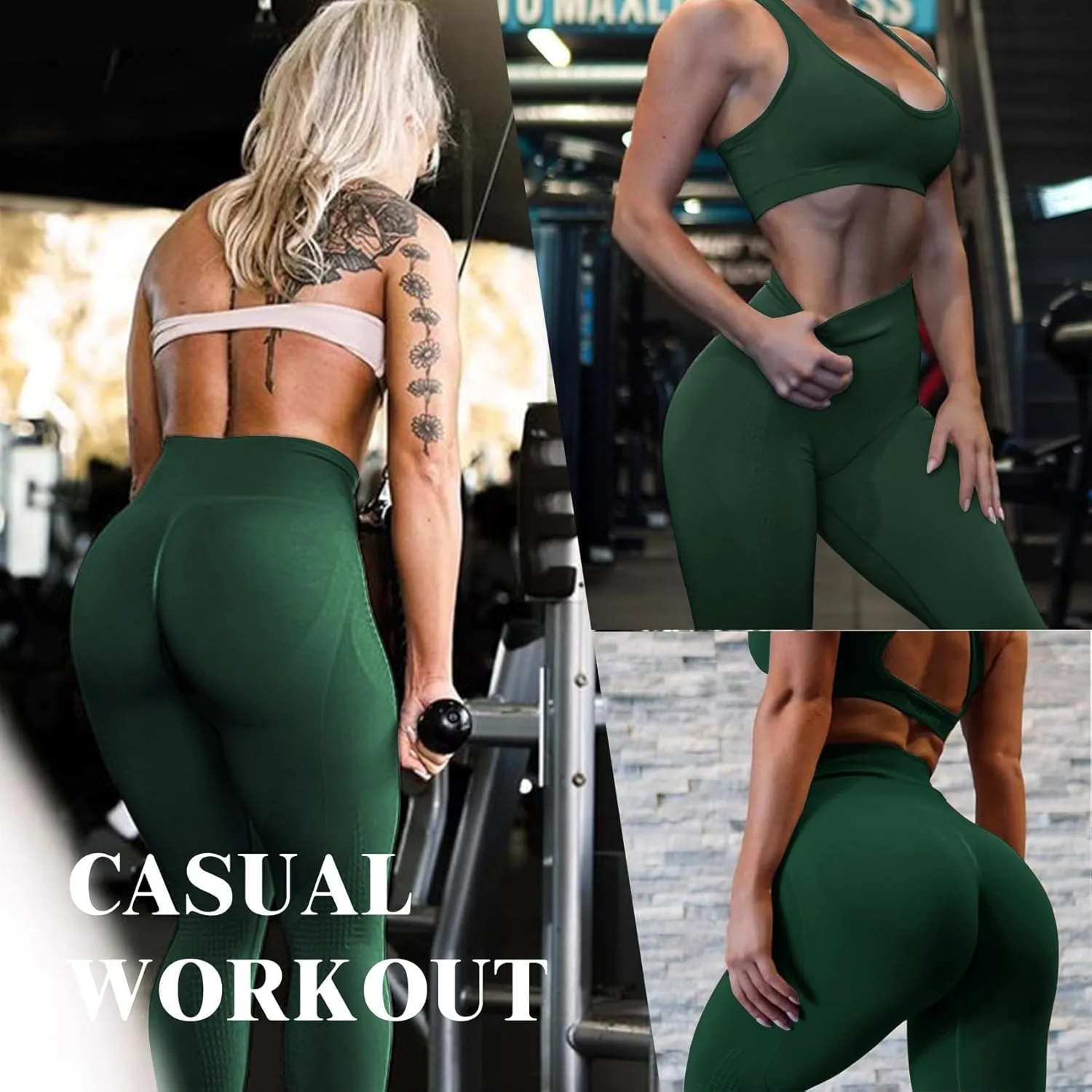 Scrunch Butt Leggings for Women Amplify Contour Legging Seamless Yoga Pants Workout Gym Booty Lifting Tights
