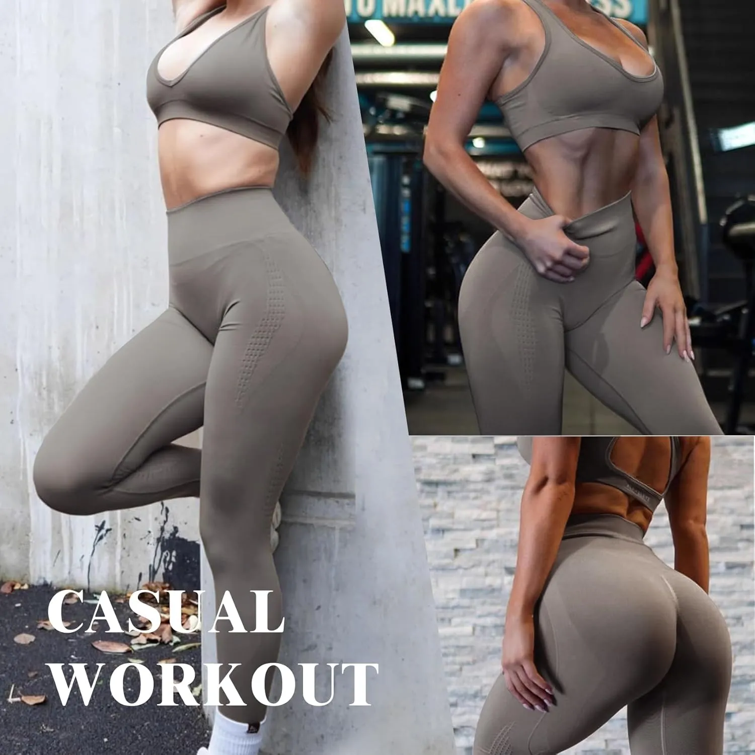 Scrunch Butt Leggings for Women Amplify Contour Legging Seamless Yoga Pants Workout Gym Booty Lifting Tights