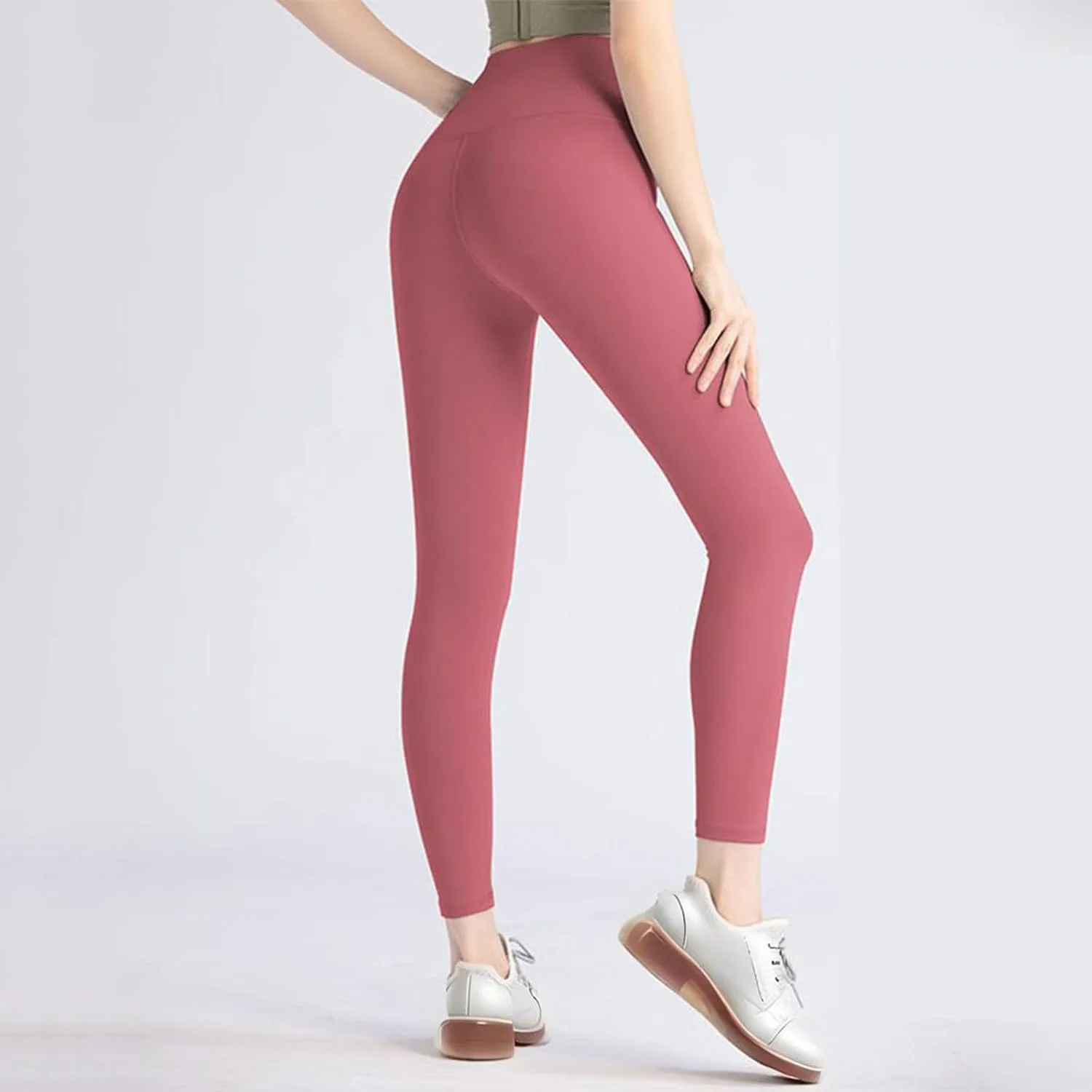 Seamless Leggings for Women High Waisted Workout Leggings Running Exercise Gym Yoga Pant Soft Stretch Trousers