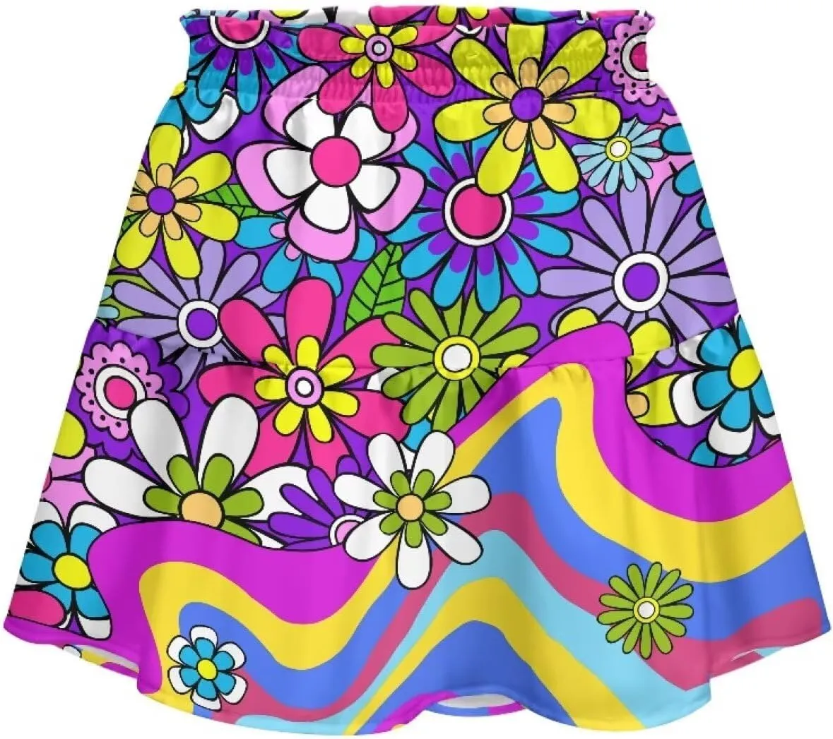 Short Skirts for Women Sexy High Waist Tiered Mini Skirt