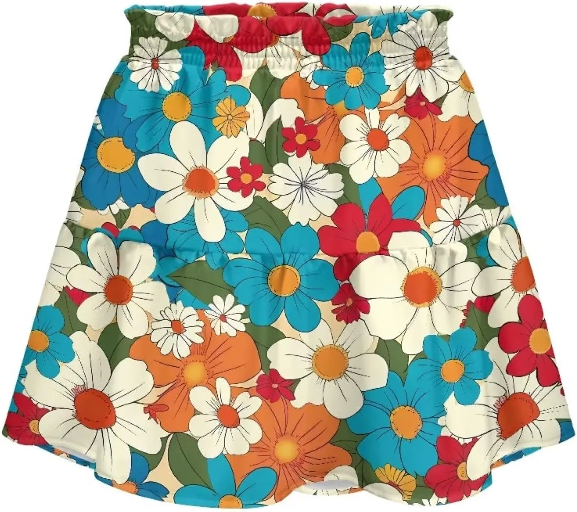 Short Skirts for Women Sexy High Waist Tiered Mini Skirt
