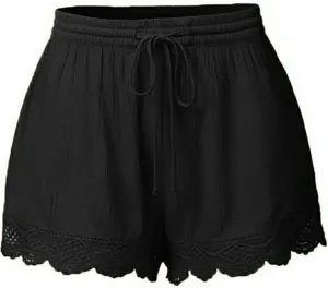 Shorts for Women 2024 Solid Color Elastic High Waist Bermuda Shorts Soft Trendy Shorts Resort Wear Beach Shorts