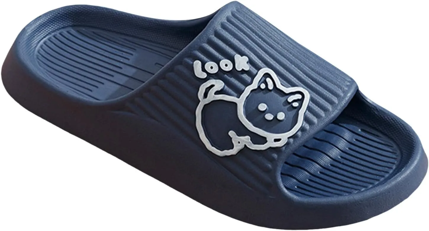 Shower Sandals Men's Athletic Outdoor Sandals Slides Shower Shoes for Living Room Pool Beach Spa Public Showers