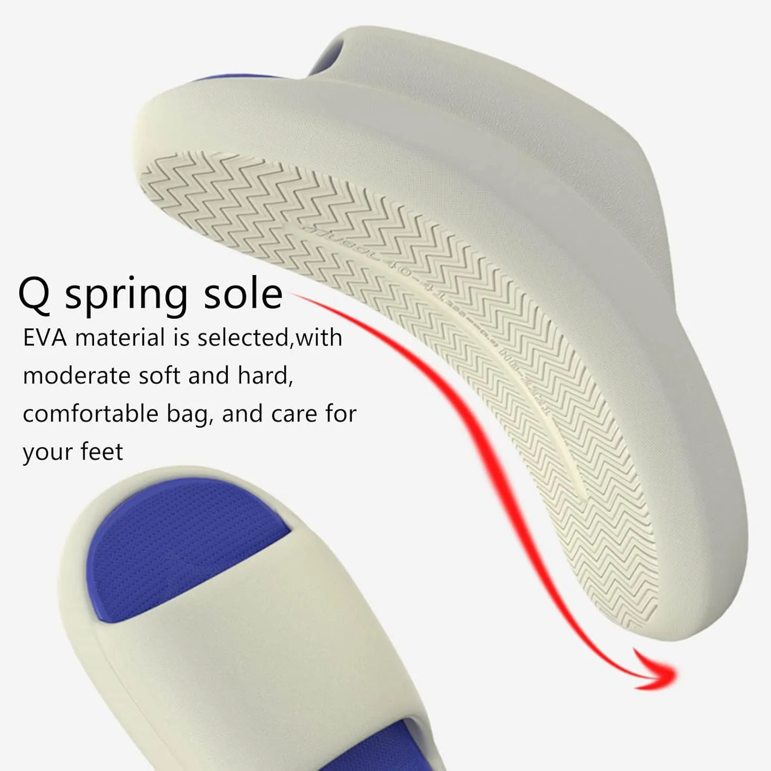 Shower Shoes Ultra Comfort Non-Slip Shower Sandals Indoor and Outdoor Soft Waterproof Bathroom Shoes