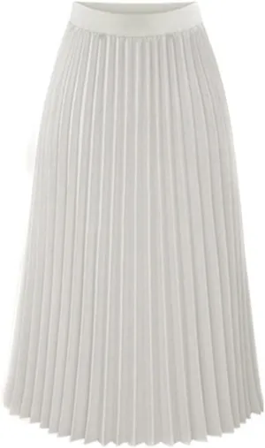 Skirts for Women Trendy Y2K High Elastic Waist Fashion Pleated Casual Midi Skirts for Womens Summer Vacation Holiday
