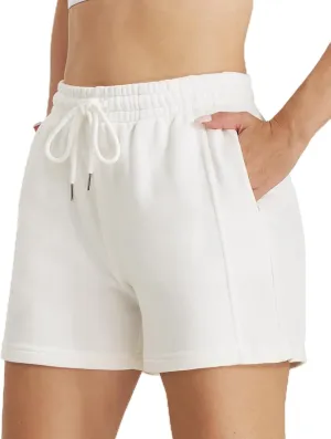Stelle Women's Drawstring Sweat Shorts Comfy Elastic Shorts Workout Lounge Shorts with Pockets