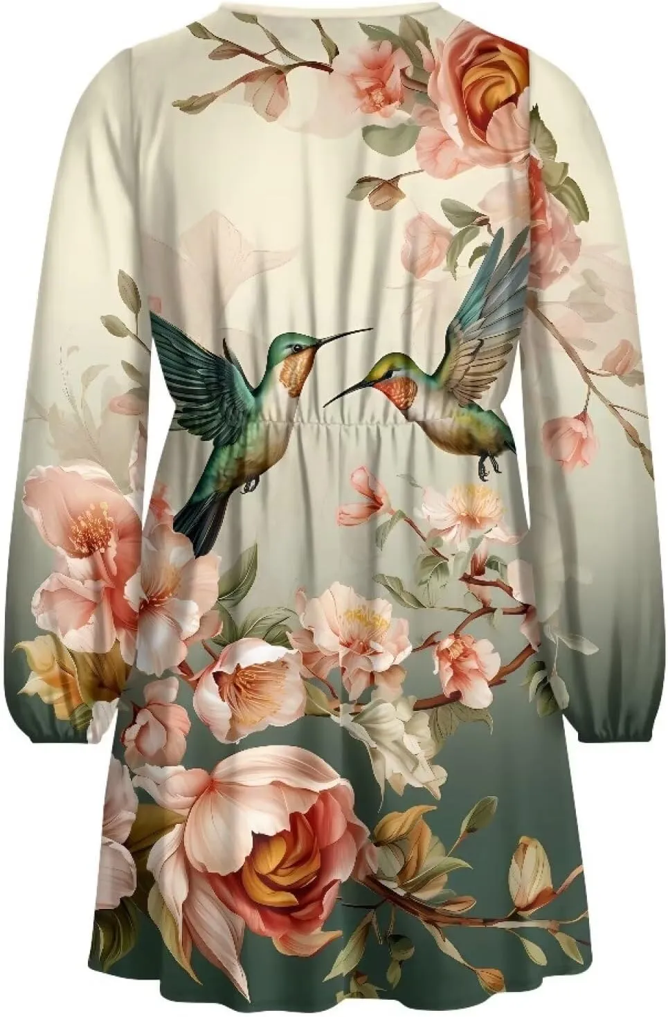 Summer Dress Mini Dress Deep V Neck Long Sleeve Dress Short Jumpsuits for Party Beach Cocktail