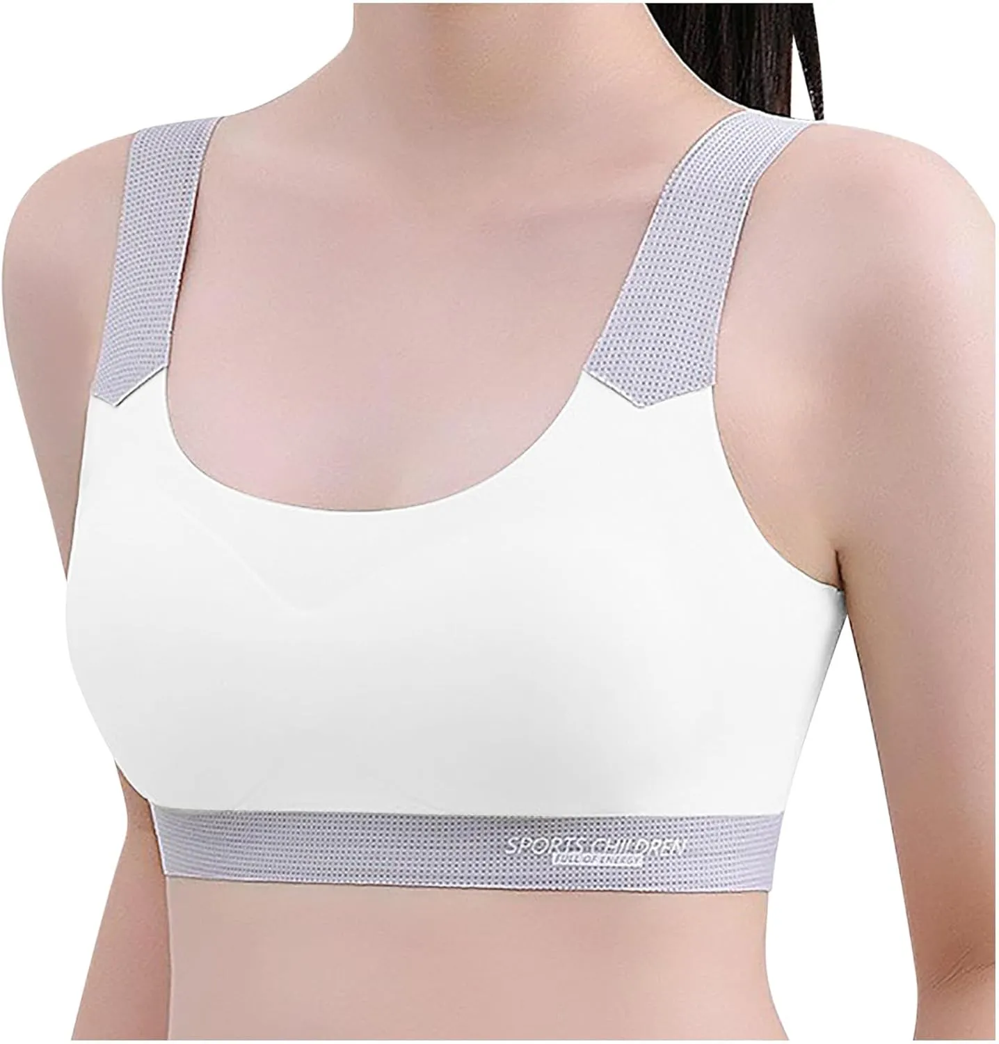 Teen Girl Bras Solid Colour Soft Ice Silk Wireless Bras with Support and Lift Seamless Comfort Soft Bras for Teen