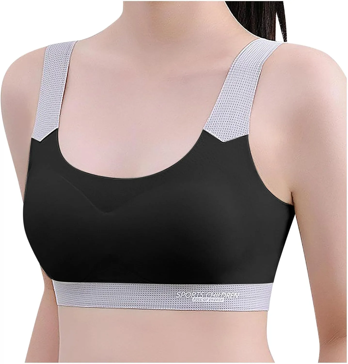 Teen Girl Bras Solid Colour Soft Ice Silk Wireless Bras with Support and Lift Seamless Comfort Soft Bras for Teen