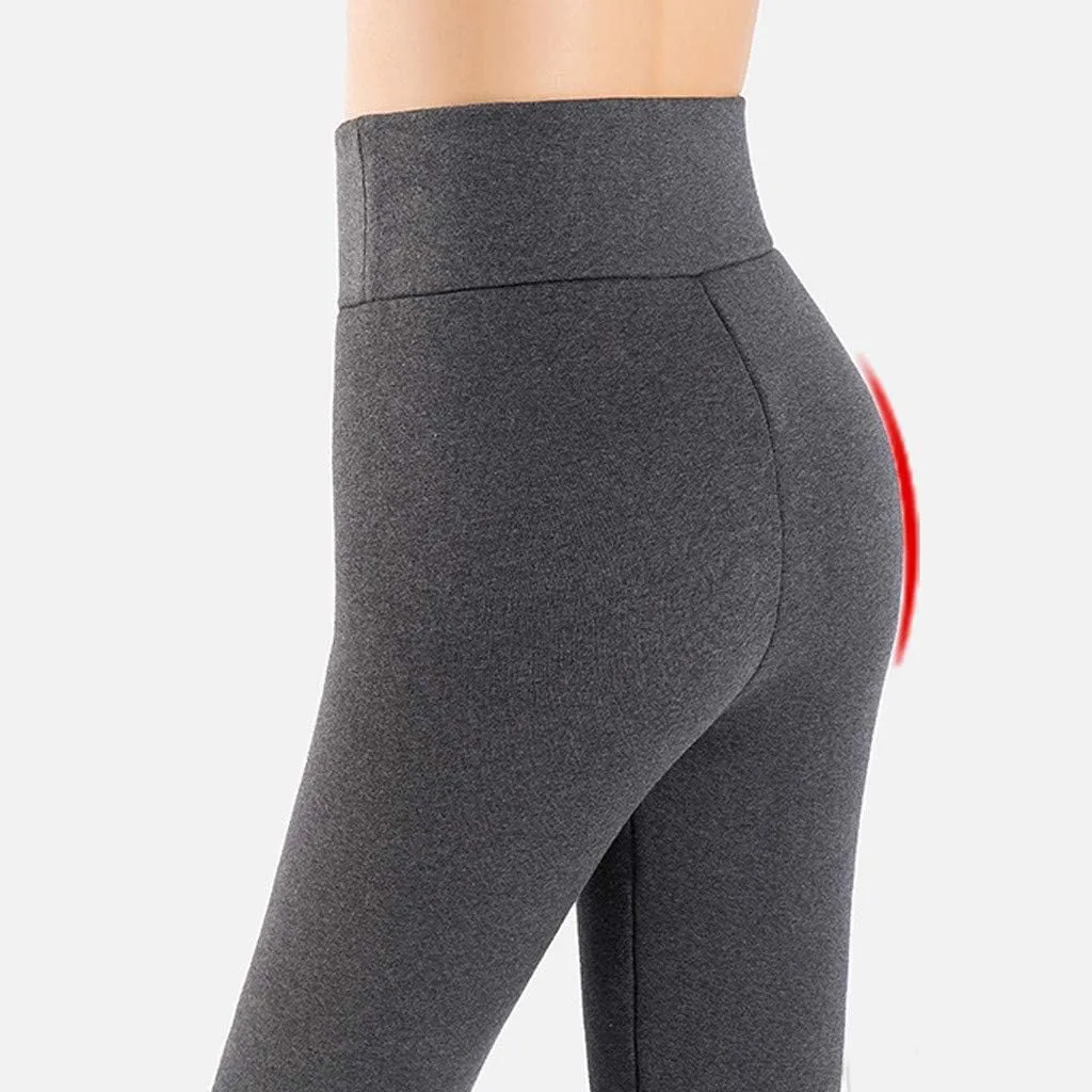 Thermal Leggings Leggings Athletic Casual Flowy High Waisted Tummy Control Workout Yoga Pants Fleece