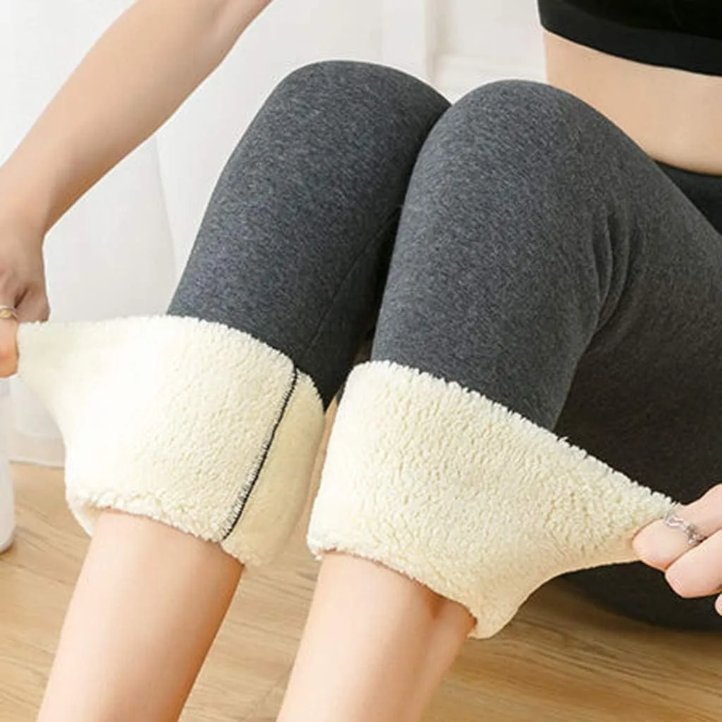 Thermal Leggings Leggings Athletic Casual Flowy High Waisted Tummy Control Workout Yoga Pants Fleece