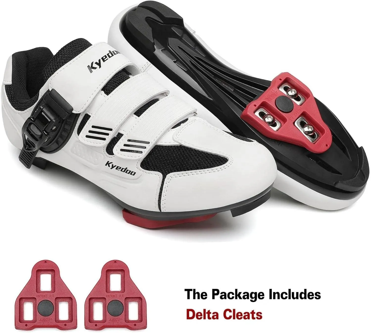 Unisex Cycling Shoes Compatible with Peloton Bike Shoes Indoor Clip in Peleton Road Bike Riding Racing Biking Shoes with Delta Cleats for Mens Womens Indoor Outdoor Bike Pedal
