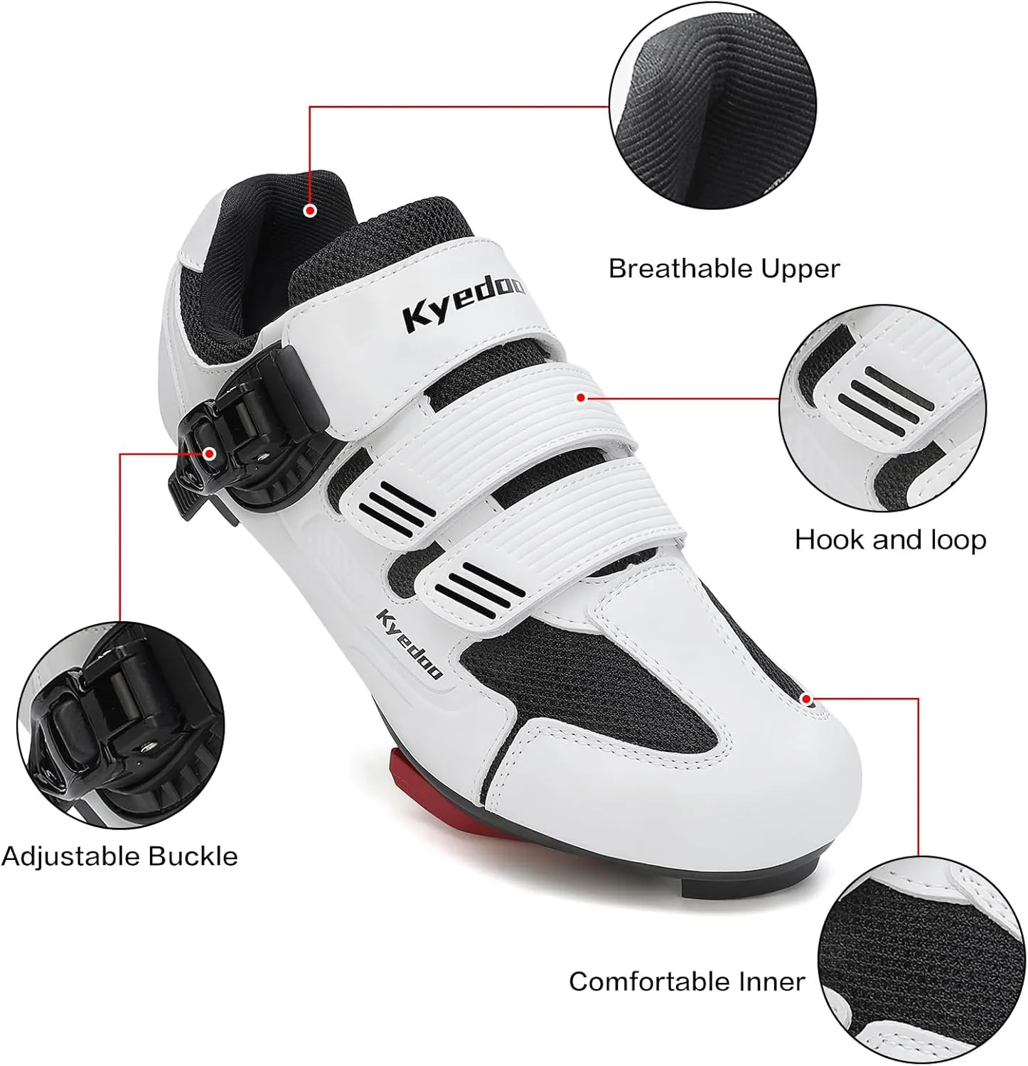 Unisex Cycling Shoes Compatible with Peloton Bike Shoes Indoor Clip in Peleton Road Bike Riding Racing Biking Shoes with Delta Cleats for Mens Womens Indoor Outdoor Bike Pedal
